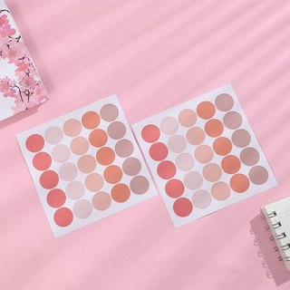 Tấm dán sticker hình tròn nhiều màu, Trang trí sổ tay,bảng kế hoạch, dán tranh ảnh