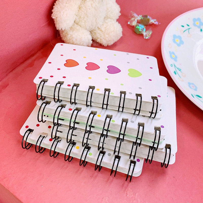 Small Flower Rollover Coil Notebook Student Mini Portable Loose-leaf Notebook Notepad A7 Pocket Notebook JP5