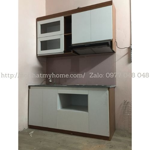 Tủ Bếp Mini Mặt Gạch Nhựa Đài Loan Cao Cấp Chống Ẩm Tuyệt Đối