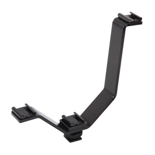 Khung Bracket V máy ảnh Kim loại 3 chân shoe gắn đèn Flash Micro Led cho Camera quay phim