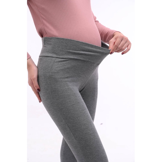 Quần legging dài cạp chéo, chất cotton co giãn 4 chiều - Thời trang đầm bầu cao cấp HONEY