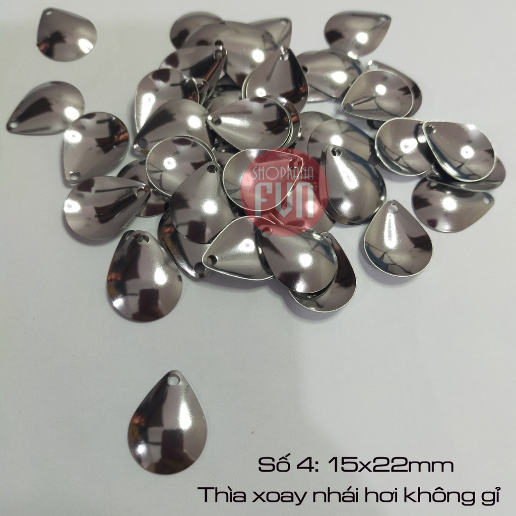 Thìa xoay chống gỉ, dùng cho mồi nhái hơi câu lure