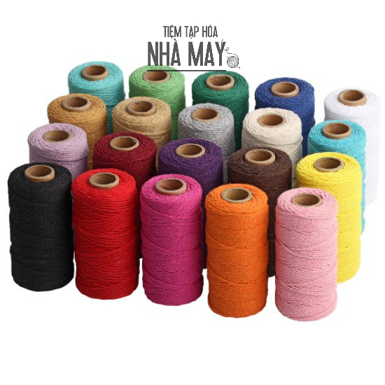 Dây thừng cotton làm macrame loại 2mm