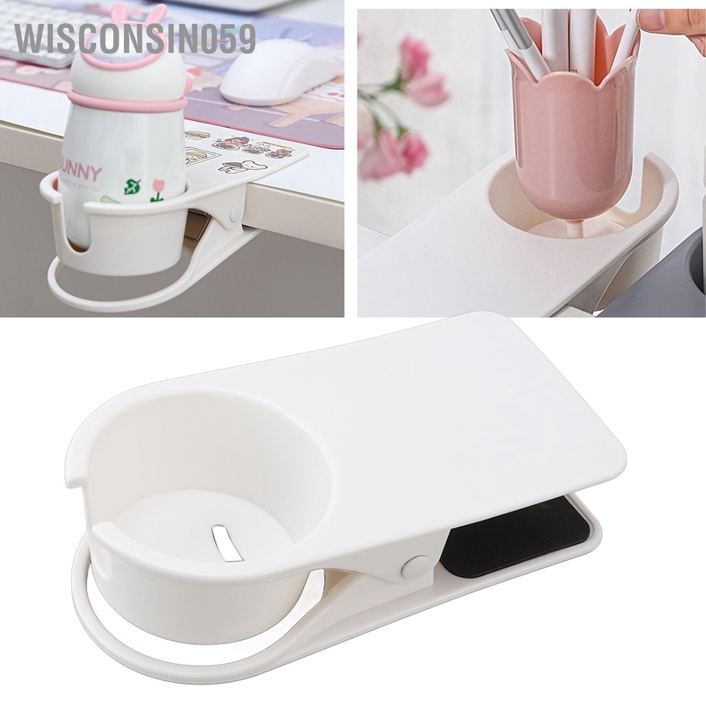 Wisconsin059 Giá đỡ cốc Kẹp Bàn bên Thủy tinh Cốc Chai nhựa để lưu trữ văn phòng tại nhà