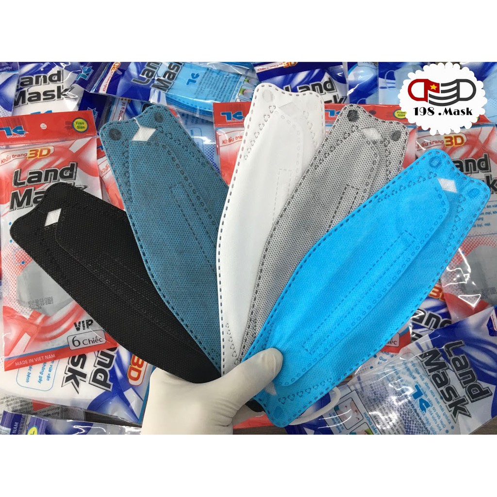 SET 5C Khẩu trang 4D KF94 KG MASK ngăn khói bụi vi khuẩn