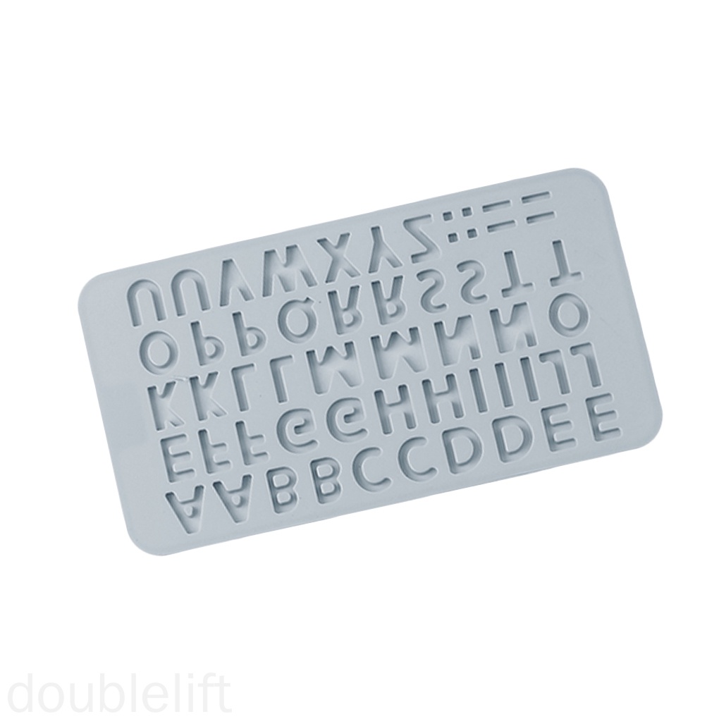 Khuôn Silicone Tạo Hình Chữ Cái Trang Trí Bánh