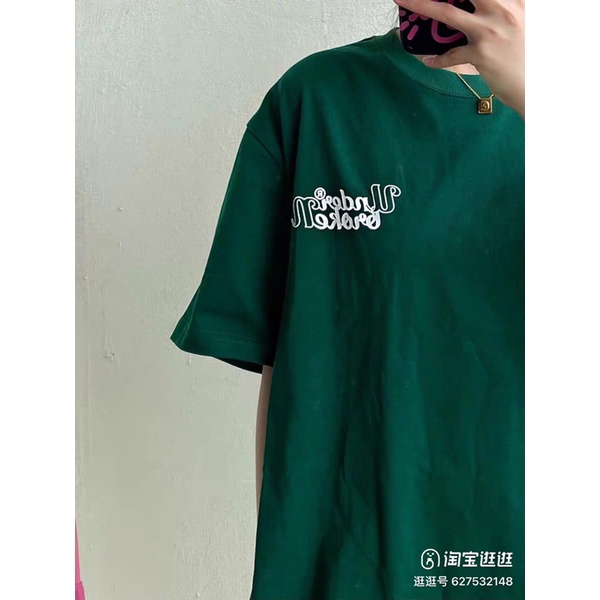 Áo Phông Under Broken Unisex Màu Xanh Đậm