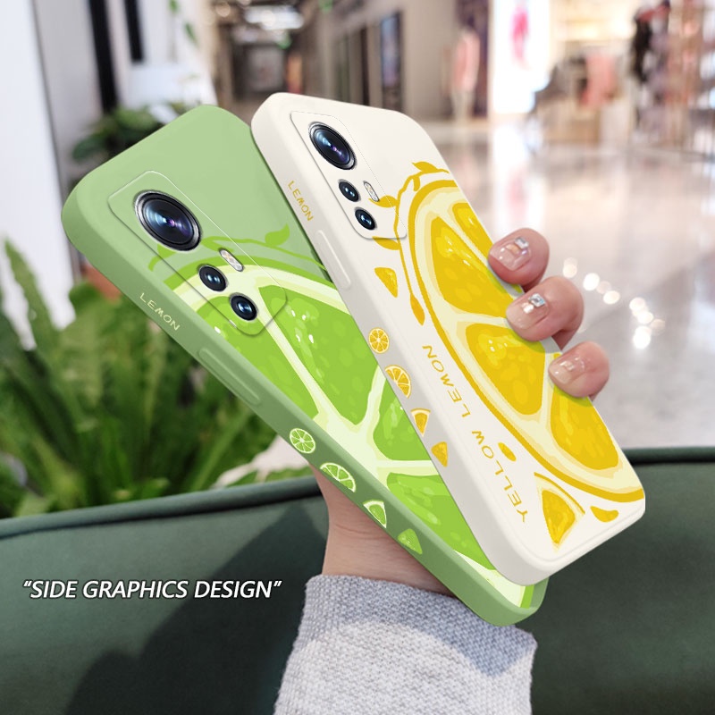 Ốp Điện Thoại Hình Quả Chanh Cho Xiaomi Mi 12 12S 12X 11 Pro Lite Ultra 11Lite 11i