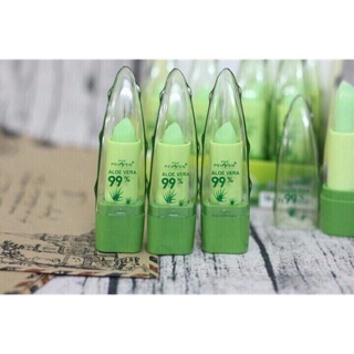 Son Dưỡng Môi Nha Đam Aloe Vera 99% Mẫu Nhọn(lố 12 cây)