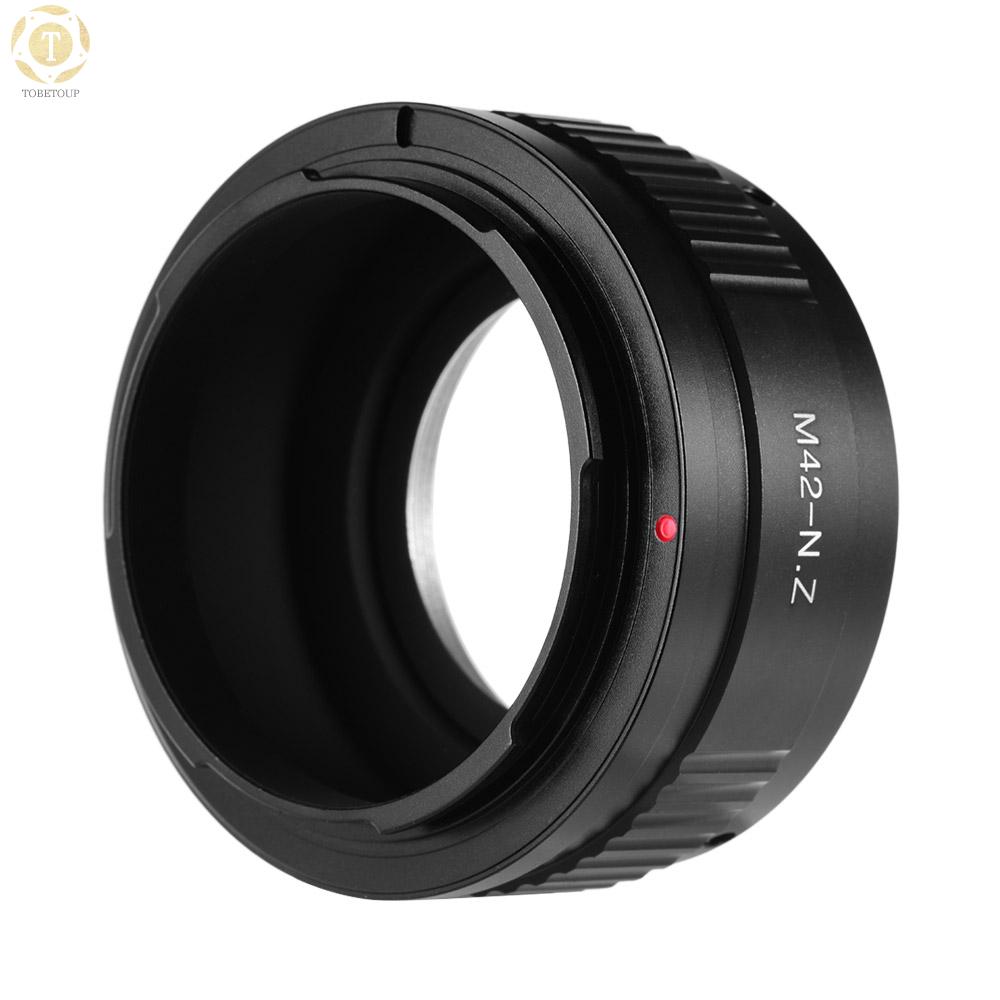 Ngàm Chuyển Đổi Ống Kính 12 Giờ Bằng Hợp Kim Nhôm Độ Chính Xác Cao Cho M42-Mount Nikon Z6 Z7 Z-Mount M42-Nikz