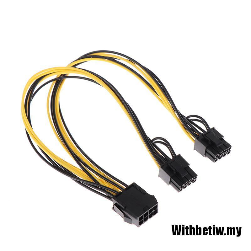 Dây Cáp Chia Nguồn Cpu 8pin Sang 6pin + 2pin