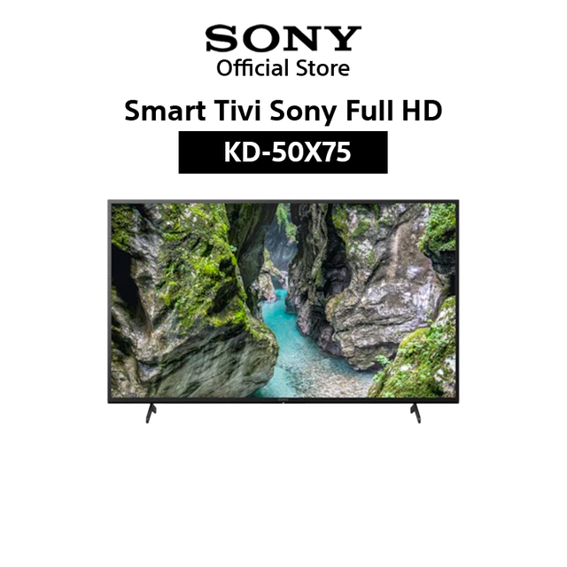 Android Tivi Sony 4K 50 inch KD-50X75 - Miễn Phí Lắp Đặt