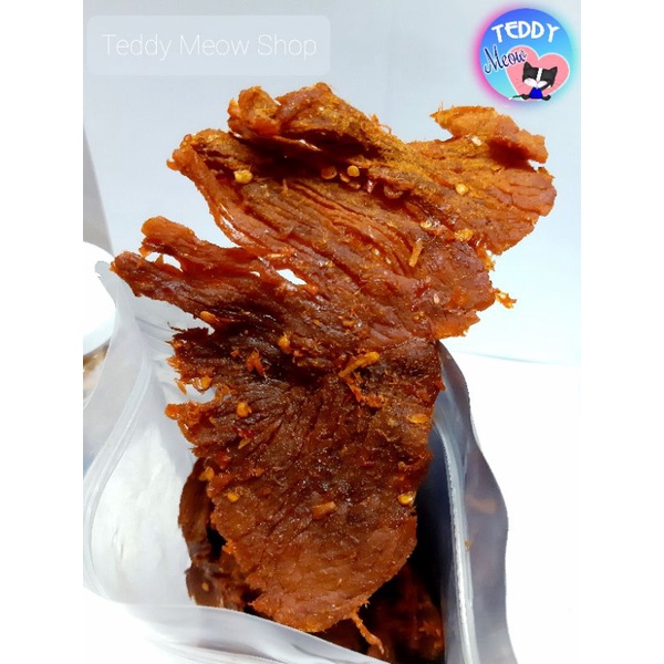 Teddy Meow - Khô Bò Miếng To Nguyên Chất Daklak 100% Nhà Làm, mềm ngon đặc biệt, chất lượng (Túi zip 250gr - 500gr) | BigBuy360 - bigbuy360.vn