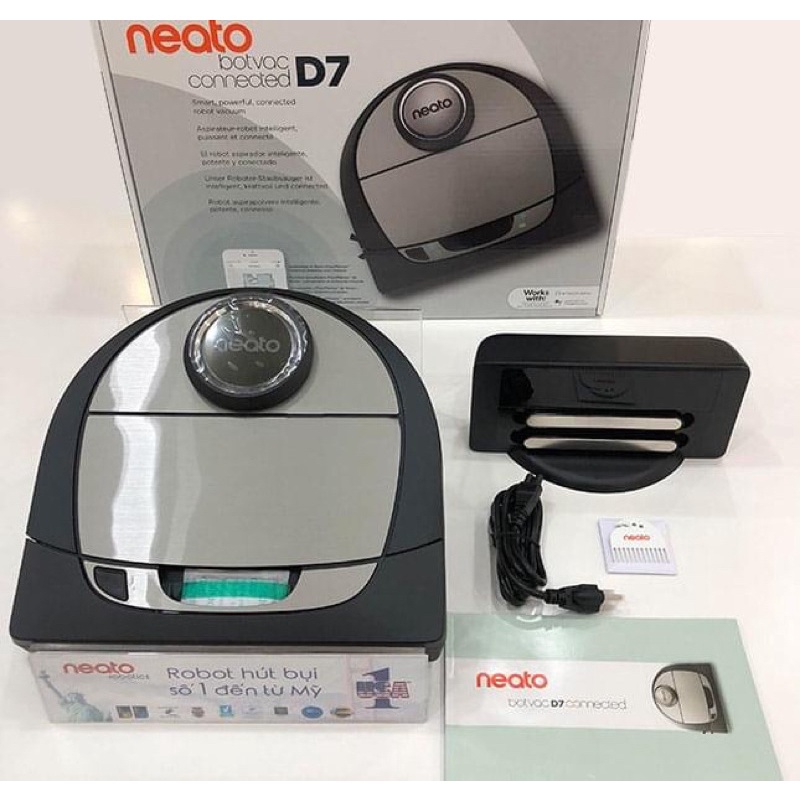 Neato D7 Connected - Robot hút bụi thông minh với công nghệ Smart Laser và FloorPlanner™