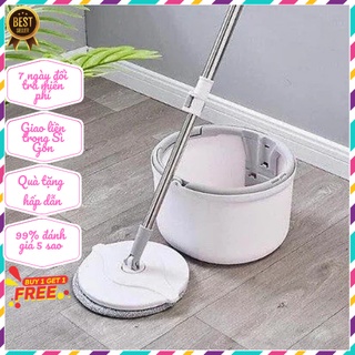 Bộ lau nhà thông minh xoay 360 độ tách nước bẩn, chổi lau nhà đa năng k9
