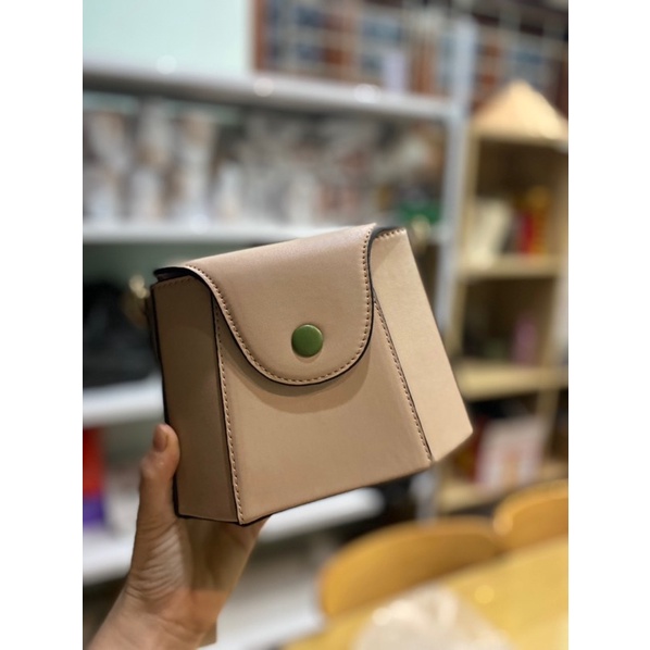 Túi cốp cầm tay có dây đeo chéo xinh xắn Hàng Q/Châu