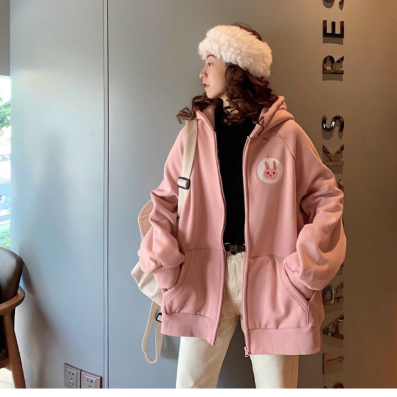 Áo khoác nỉ dây khóa kéo xịn phôm Unisex | BigBuy360 - bigbuy360.vn