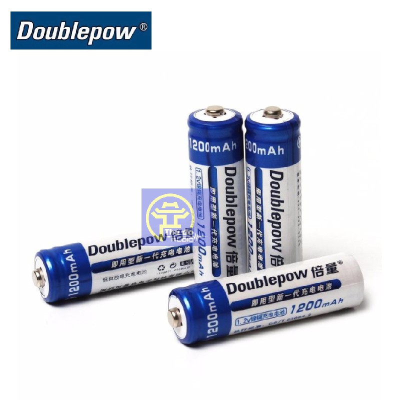 {Chính hãng} Bộ Sạc Pin Doublepow DP-B02 Tặng 04 Pin Tiểu Sạc  Doublepow AA 1200mAh lắp MIC,máy đo huyết áp..