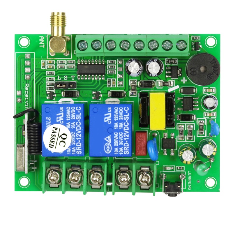 Điều Khiển Từ Xa 12V 24V 48V 2 Kênh 315Mhz / 433Mhz Cho Động Cơ