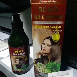 Dầu gội thảo dược bồ kết sả chanh 300ml ( dùng thích lắm) ( dùng thích)