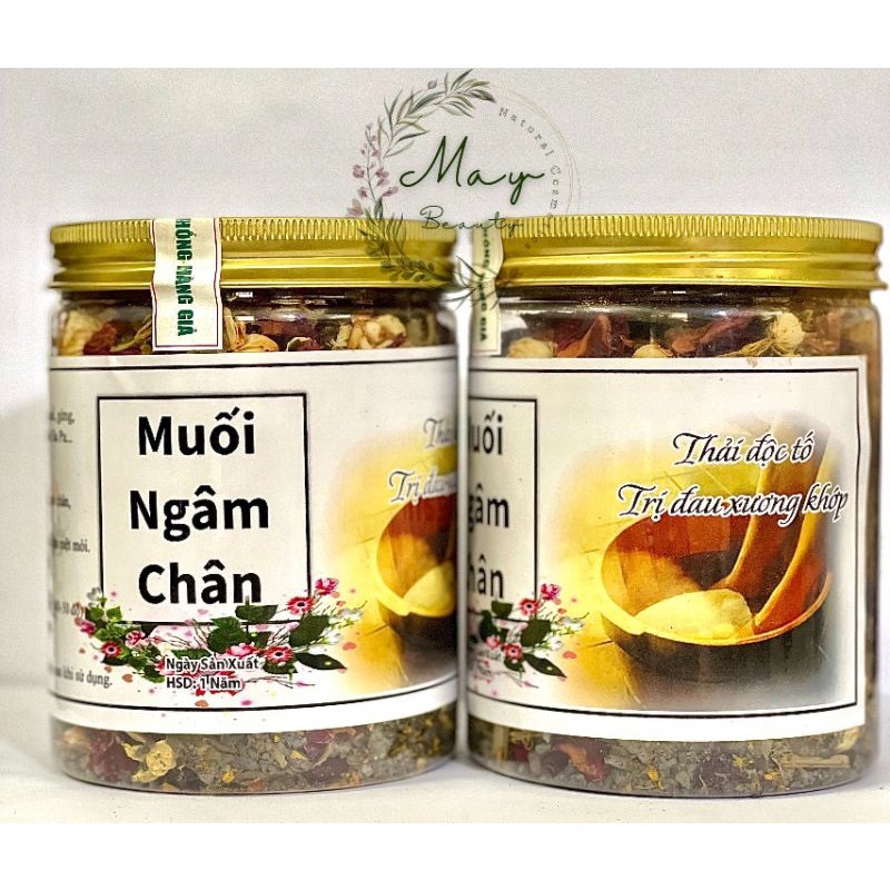 1kg Muối đen ngâm chân thảo dược thiên nhiên handmade