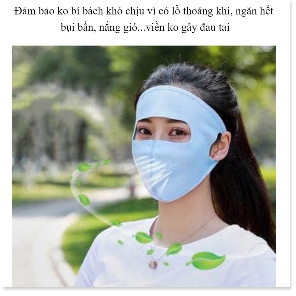 Khẩu trang Ninja che kín mặt chống nắng chống khói bụi chạy xe thích hợp cho nam và nữ