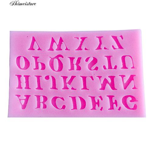 Khuôn Silicone Tạo Hình Chữ Cái Trang Trí Bánh