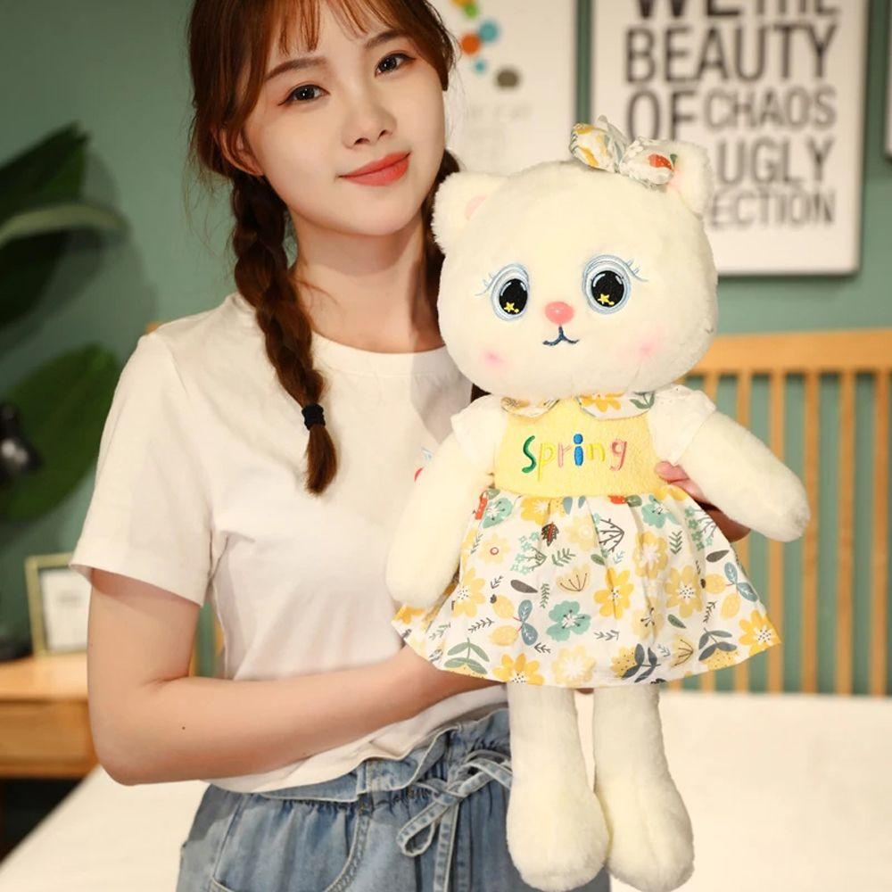 ANEMONE Mèo Nhồi Bông Dễ Thương Dùng Làm Gối Ôm