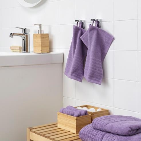 Khăn mặt 4 chiếc VÅGSJÖN IKEA chính hãng - Purple