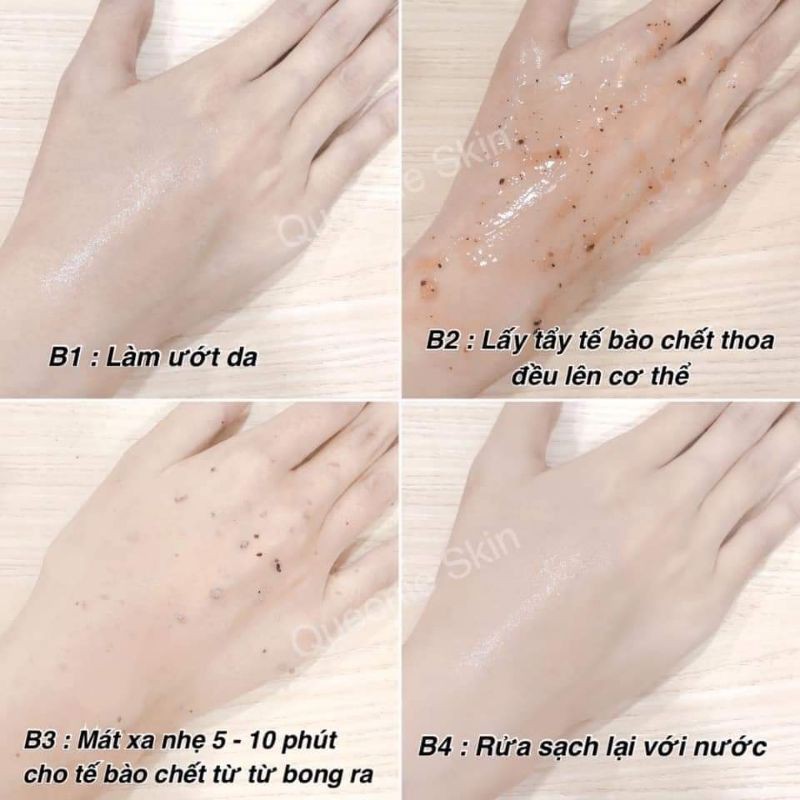 TẨY TẾ BÀO CHẾT SỮA TƯƠI TRÂN CHÂU QUEENIE SKIN