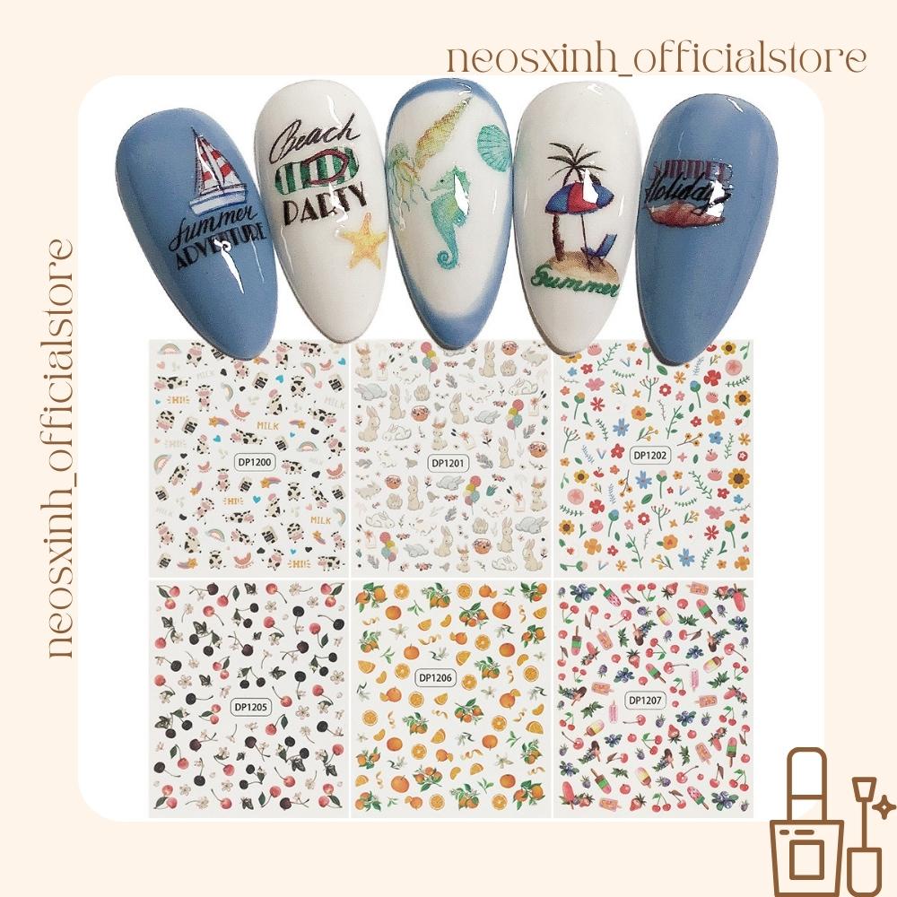 Sticker Dán Móng Tay Animals DP1245-1258 Cute Hot Trend - Hình Dán Móng - Neosxinh Nails