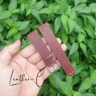 Dây đồng hồ da bò sáp ngựa điên - Làm thủ công Handmade, BH 24 tháng