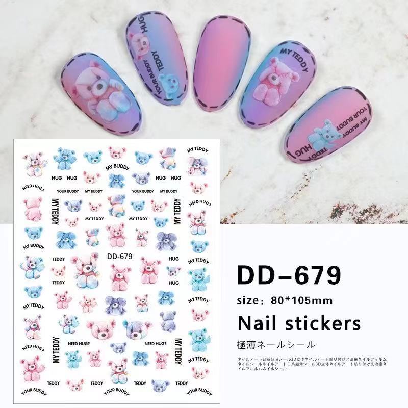 stiker trang tri nail DD679