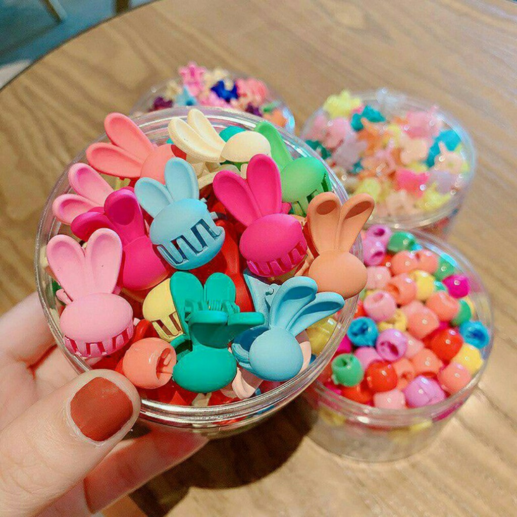 HOT TREND | SET 12 CÁI KẸP TÓC HOA NHÍ MINI MIX NHIỀU MÀU CỰC XINH | VIDEO THẬT | KISS PLAZA