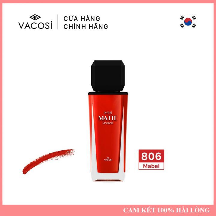 [ HÀNG CHÍNH HÃNG ] Son Kem Lì, Lên Màu Chuẩn, Mịn Mượt Như Nhung Vacosi Natural Studio Matte Lip Cream 11.3g