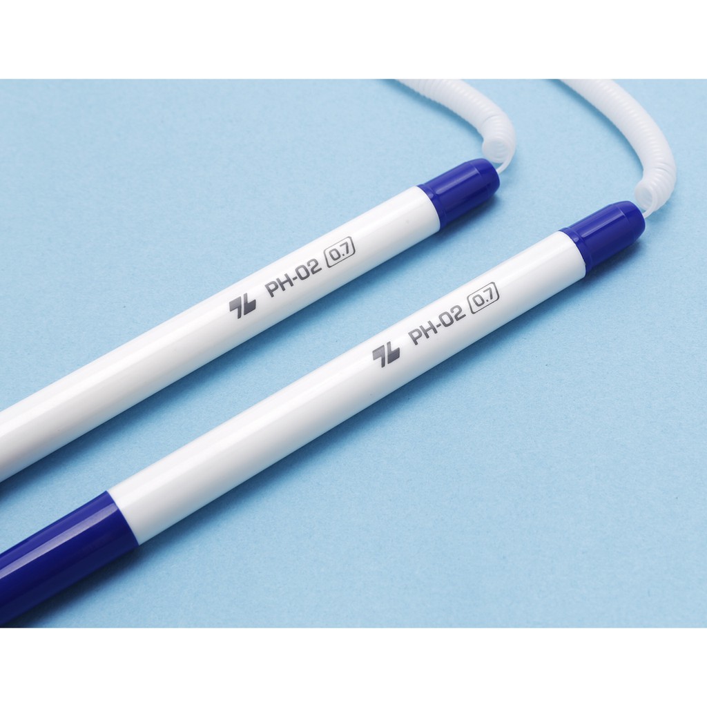 Bút Bi Đôi Cắm Bàn Thiên Long PH02 - Set 2 Chiếc Có Đế Dán Cố Định