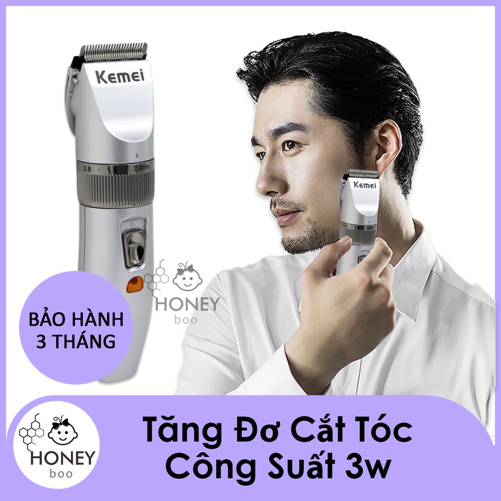 【CKR-KEMEI】Tông đơ cắt tóc tạo kiểu chuyên nghiệp, dùng được cho cả trẻ nhỏ