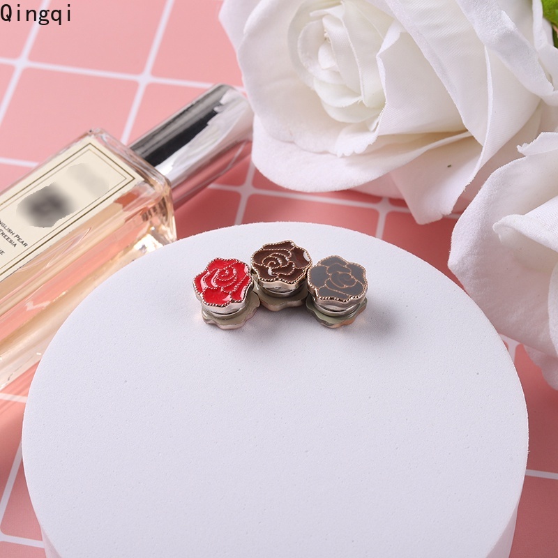 Ghim cài áo/ khăn choàng Hồi giáo Miss Zoe phối hoa hồng với lực từ tính mạnh an toàn cho nữ