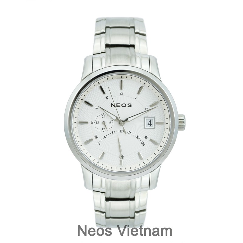 Đồng Hồ Chính Hãng Neos N-30857M Nam Dây Thép Bạc Phối Vàng