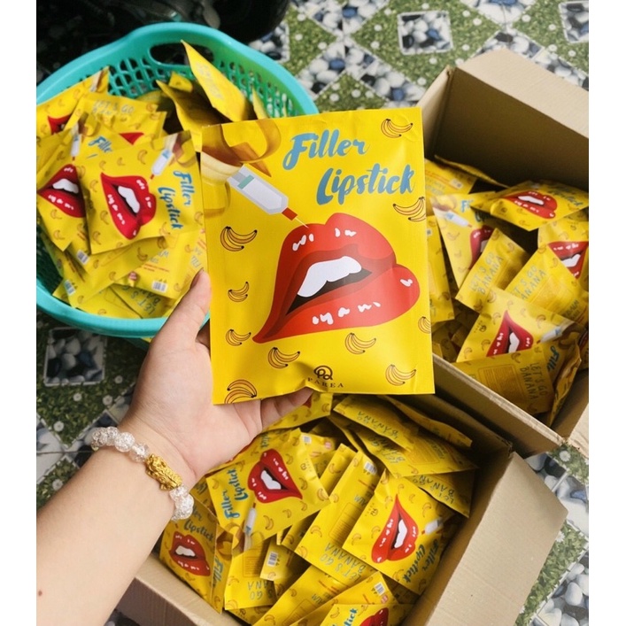 [GIÁ SỈ rẻ nhất HCM] Son chuối Filler Lipstick khử thâm collagen tặng son lỳ cao cấp
