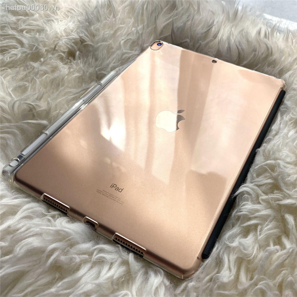 Bao Da Kèm Bàn Phím Trong Suốt Có Ngăn Đựng Bút Cho Ipad8Pro10.5 / Air123 / 9.7 Inch 10.2