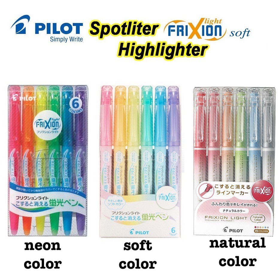 Bút Highlight dạ quang xoá được Pilot Frixion Nhật Bản