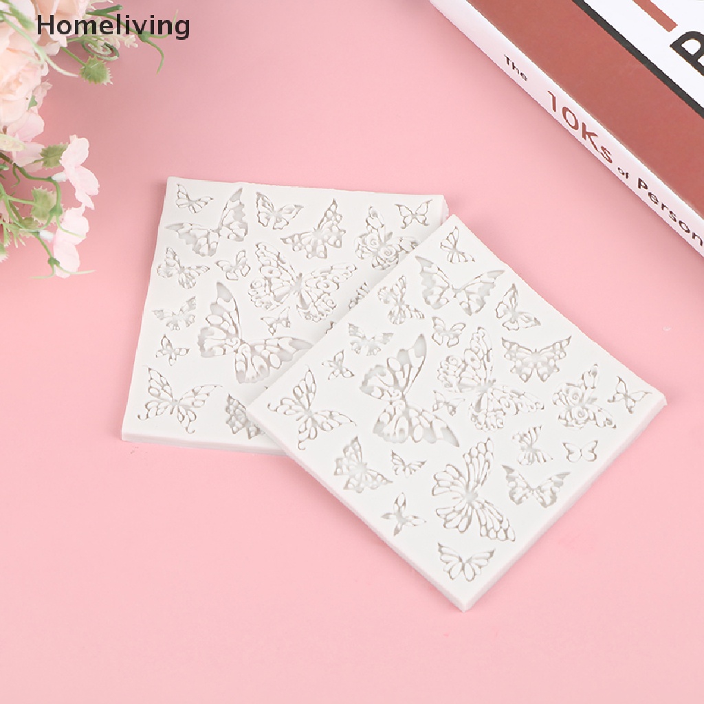 1 Khuôn Silicone Làm Bánh Hình Bươm Bướm DIY