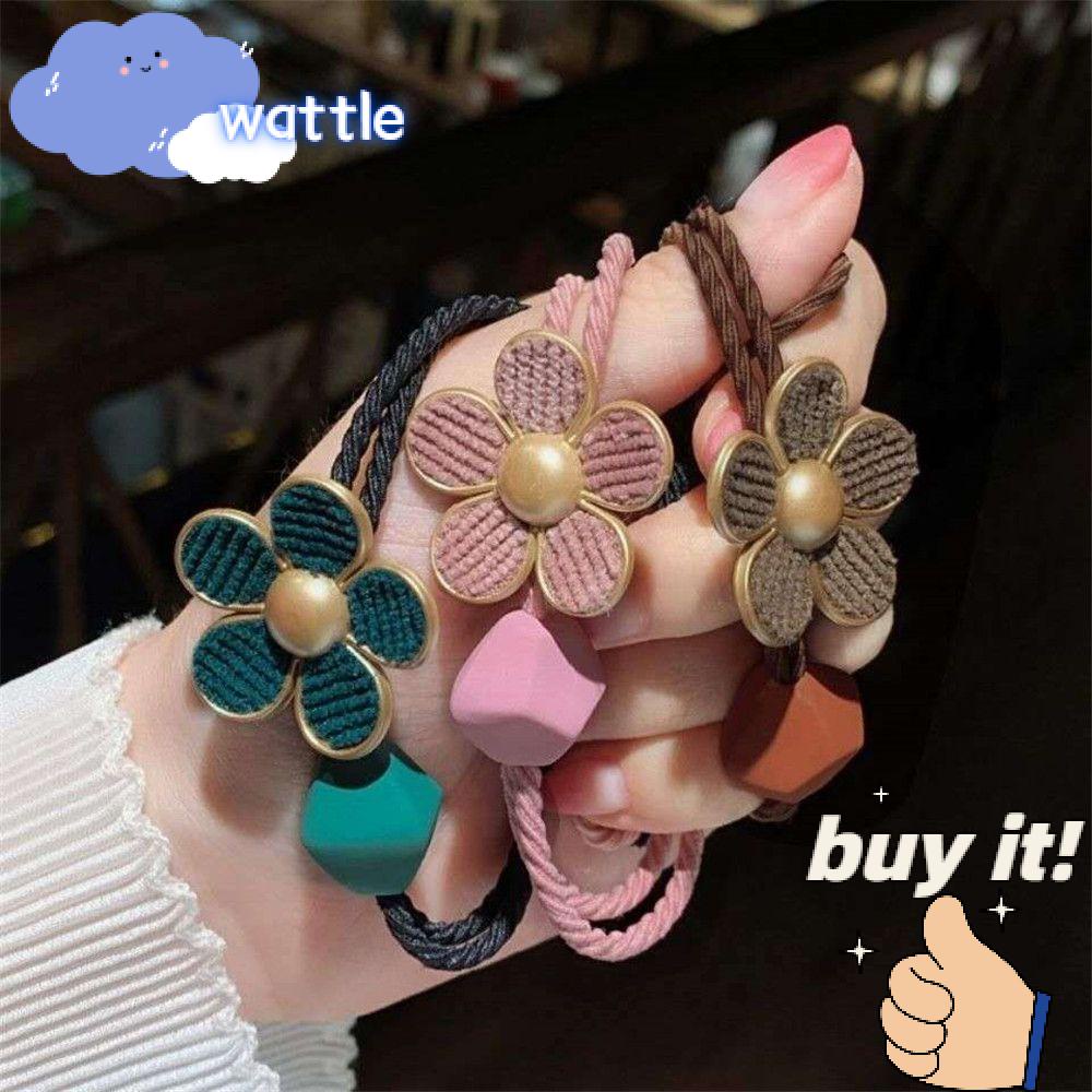 Dây Cột Tóc Đuôi Ngựa Hình Hoa Hướng Dương Cho Nữ