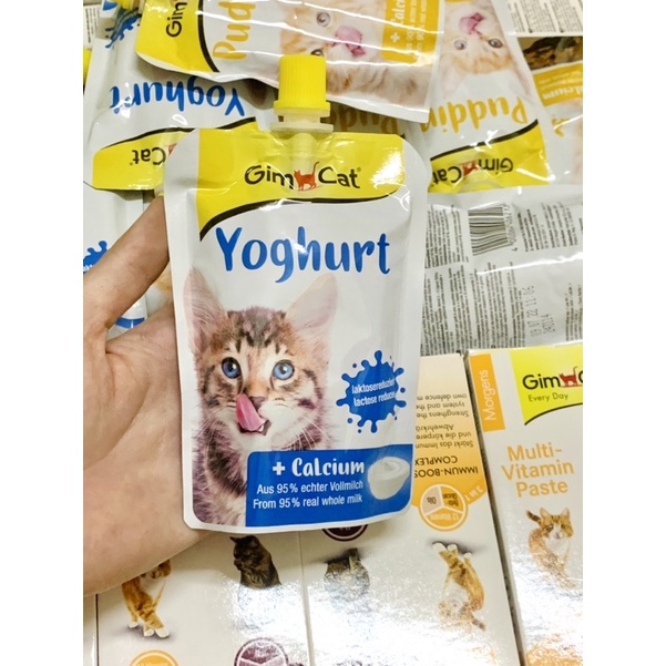 SỮA CHUA GIMCAT, PUDDING GIMCAT CHO MÈO BỔ SUNG CANXI 150G NHẬP ĐỨC GIÁ CỰC RẺ