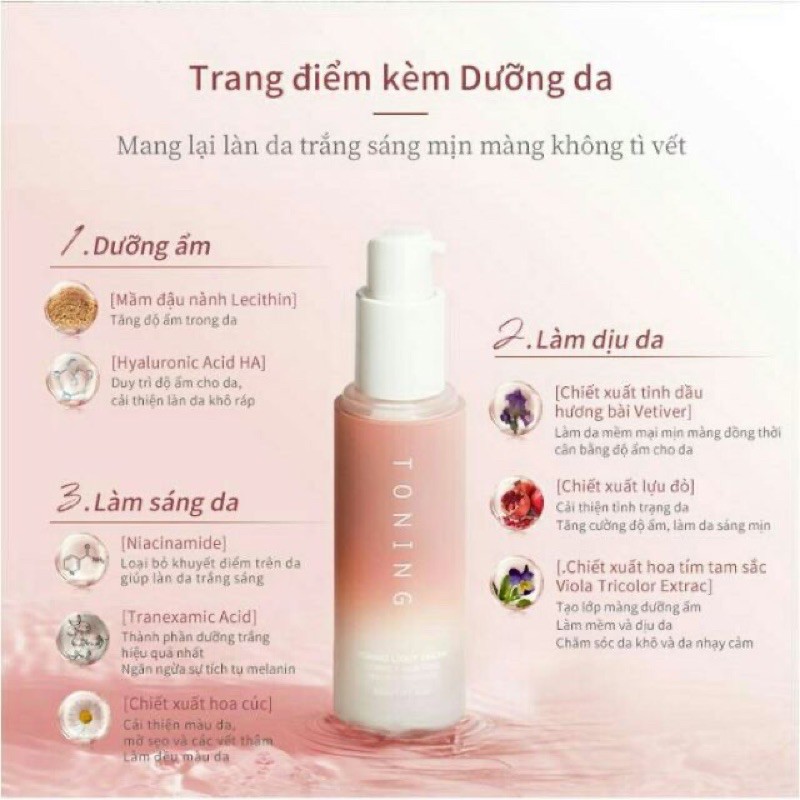 Kem Lười TONING Dream Trend - Kem Lười Đài Loan - Kem Nâng Tông Sáng Da Cho Nàng Lười MKUP | BigBuy360 - bigbuy360.vn