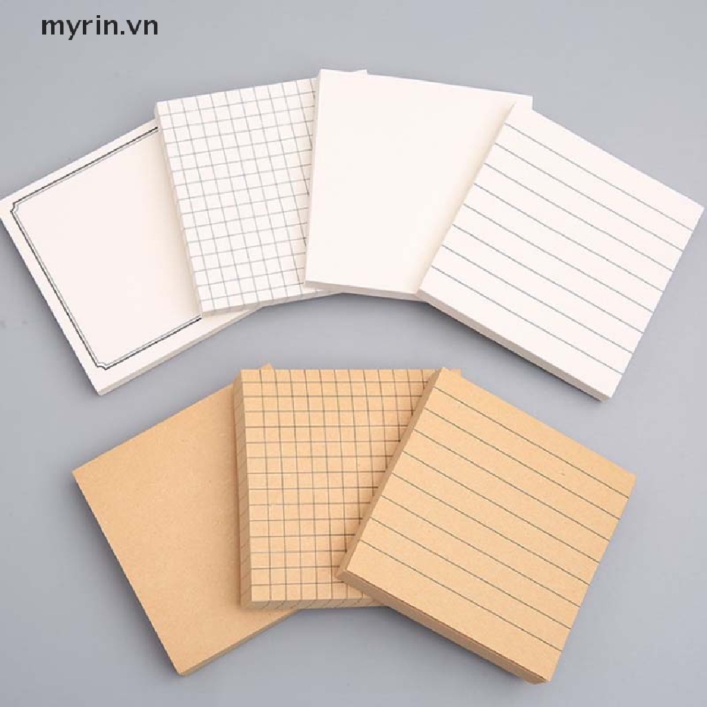 Giấy Dán Ghi Chú Họa Tiết Kẻ Ô Màu Trơn