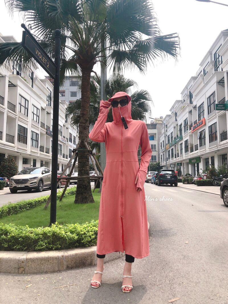 Min's Shoes - Áo Chống Nắng Dáng Dài Hai Lớp Áo 334