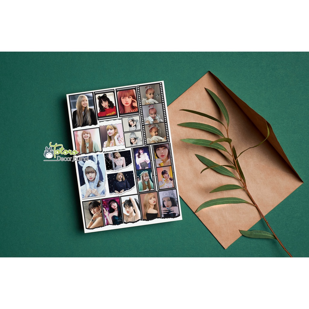 Hình dán Lisa Blackpink khổ a4 chưa cắt