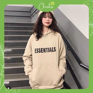 Áo khoác nỉ Hoodie nỉ có mũ và k mũ from rộng freesize, áo nữ có 2 màu đen và be